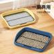 Small Dog Toilet Medium and Large Special Pet Potty Urine Basin Upgraded Mesh Rack Removable and Washable Dog Sand Basin Stainless Steel