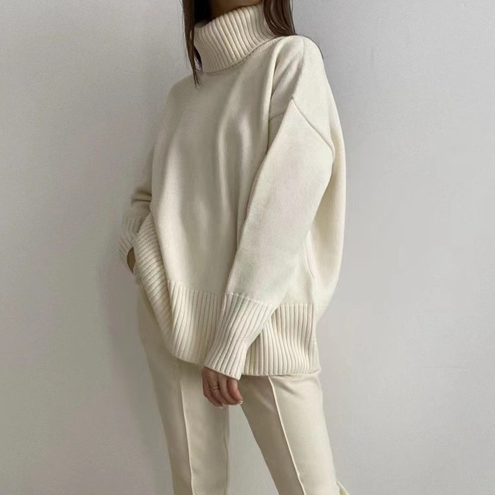 Luxury Alpaca Wool High-Neck Sweater – Ultra-Soft Anti-Pilling Pullover (S-XL, 16 Colors, Minimalist Chic Essential)_voghion.com