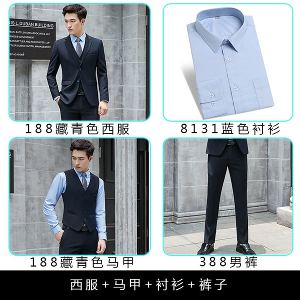 Suit, trousers, shirt, vest