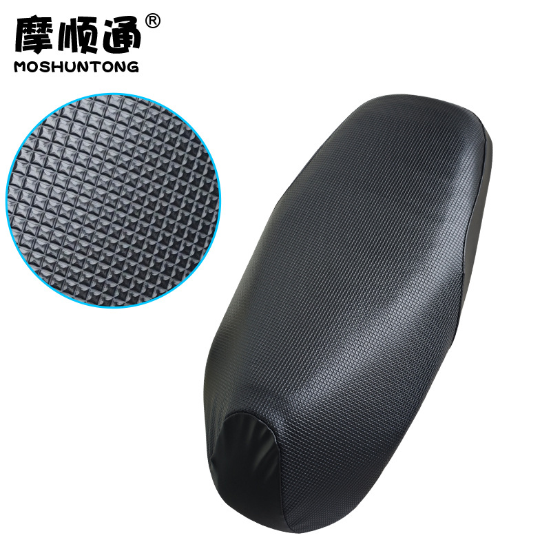 Waterproof Non-slip Leather Seat Cover | Honda Motorcycle cushion - na125la-black-diamond-pattern