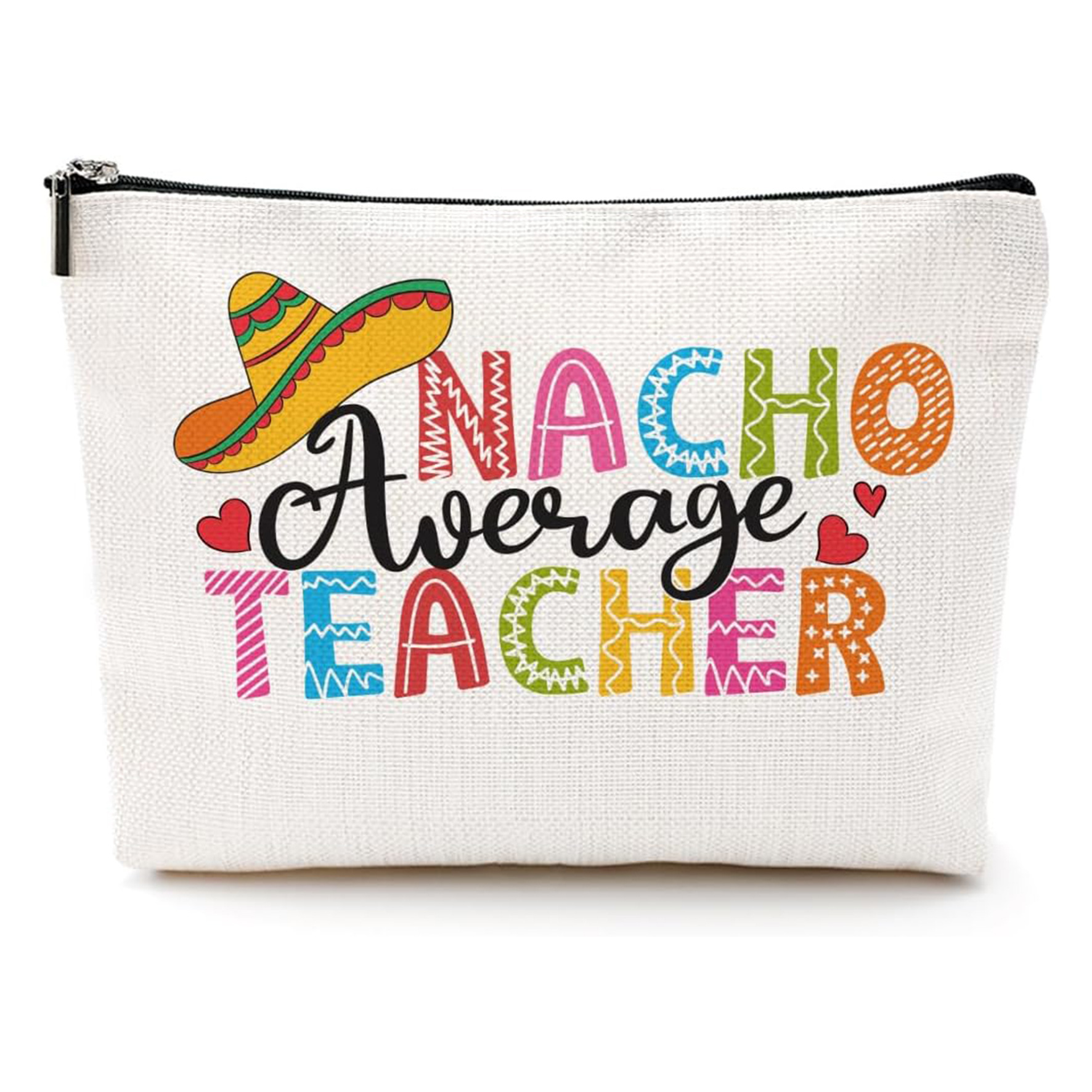 Transfronterizo Amazon explosión gráfica inglesa bolsa de maquillaje regalo zipper bolsa de lino impermeable bolsa de maquillaje bolsa de almacenamiento
