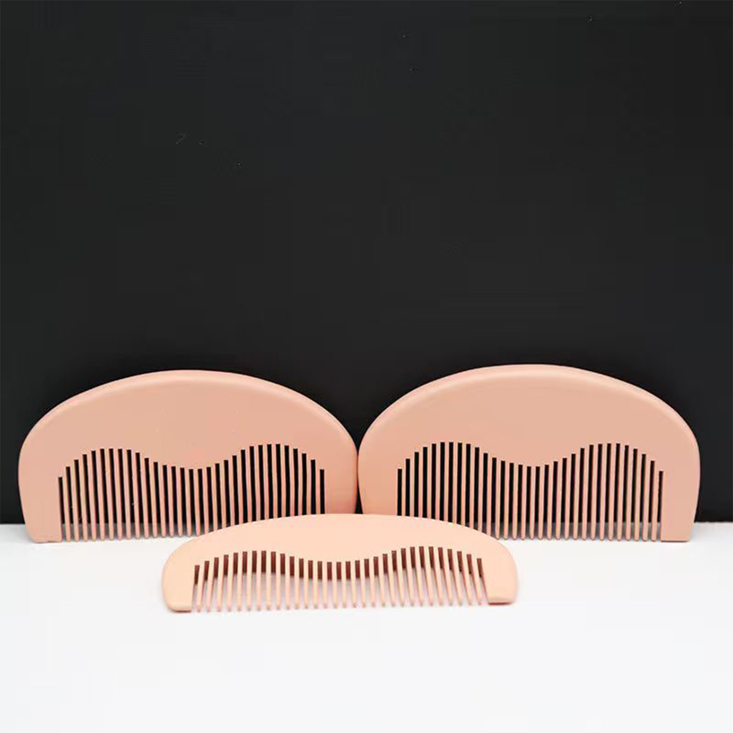 Same style as Lu Han Gucci complete set comb pink peach wood comb mini wood comb LOGO gift