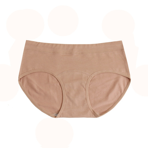Large size fat MM women's underwear cotton mid-waist comfortable hip lift front lengthened crotch breathable triangle underwear