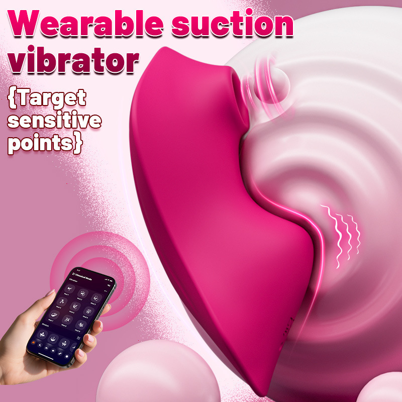 Female wearable vibrating egg for sucking and stimulation, vibrating massage G-spot panties, portable masturbator, adult sex products