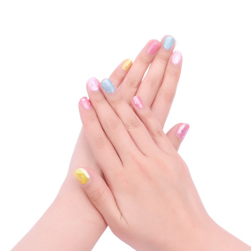 Disney children nail polish tear hand tear water tasteless baby girl Elsa princess makeup nail art toy