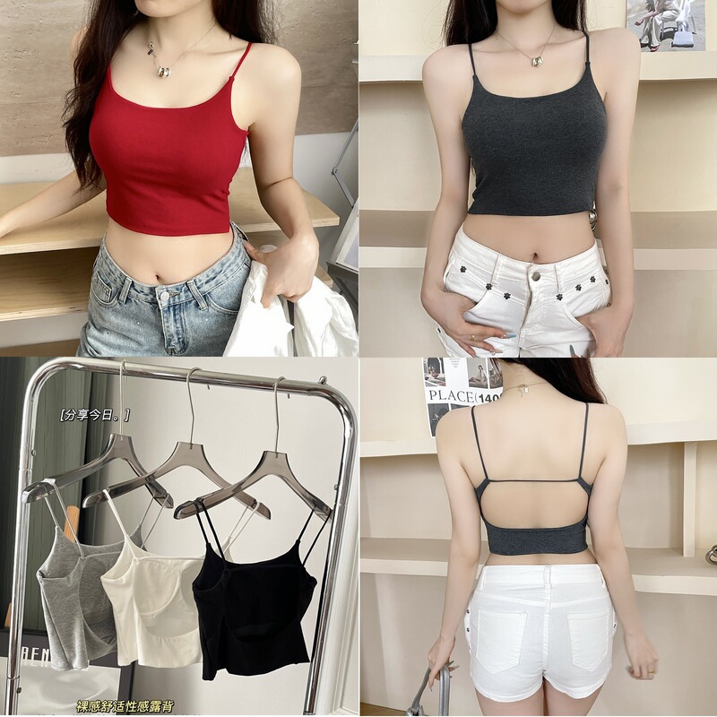 Sexy Slim Sexy Vest Female Fixed Cup Suspender Intimates Outer Wear Tube Top Versatile Slimming Look Beautiful Back Top Summer
