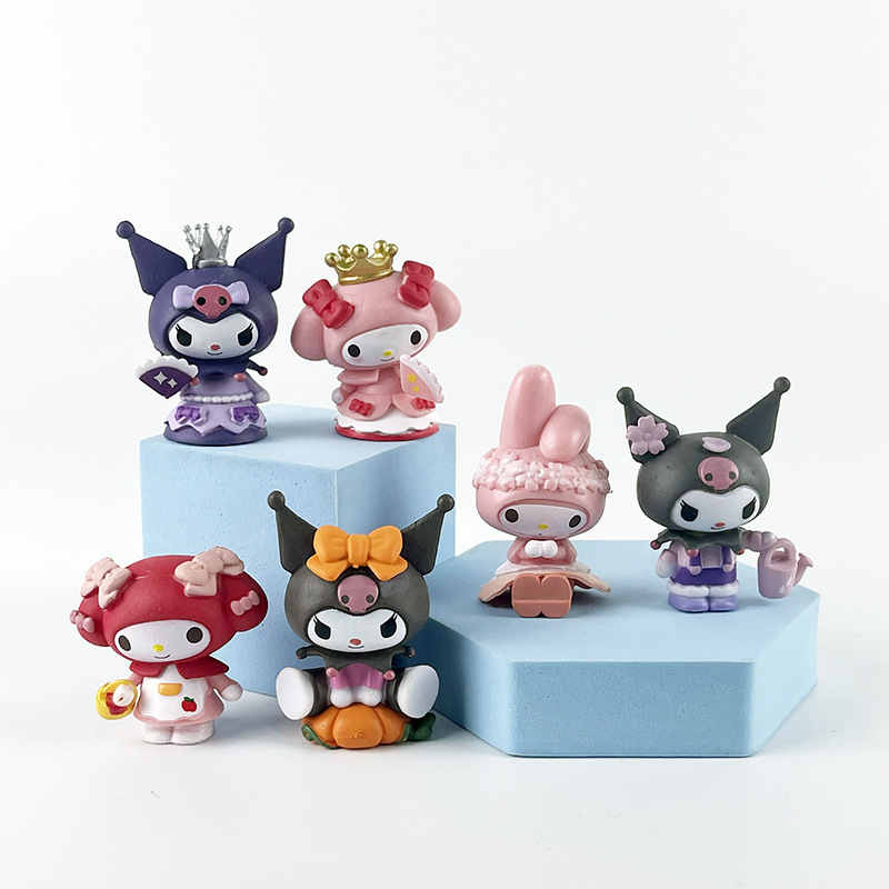 New Sanrio Melody Kuromi Four Seasons Story Doll Doll Gift diy Baking Ornaments Wholesale