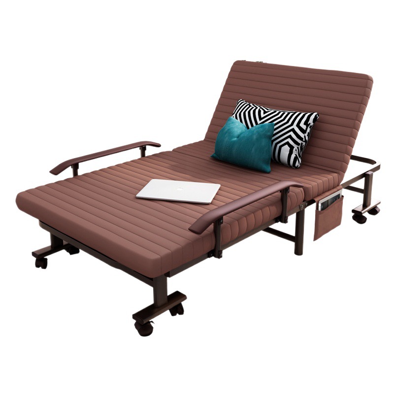 Cama plegable para almorzar en casa doble cama simple oficina siesta reclinable portátil que acompaña a la cama militar artefacto