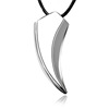 Necklace stainless steel, glossy pendant for beloved, fashionable accessory, Korean style