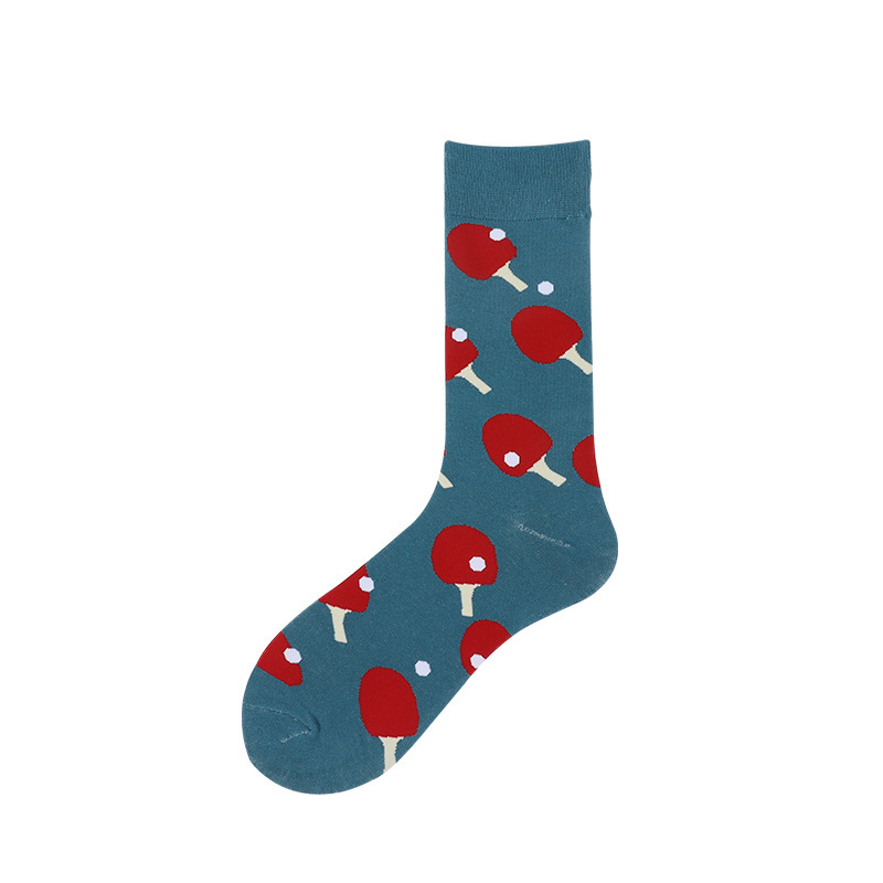 2025e High Top Sports 2024 New Men Mid-Calf Geometric Pattern Striped Fashion Maple Leaf Couple Women Socks_voghion.com