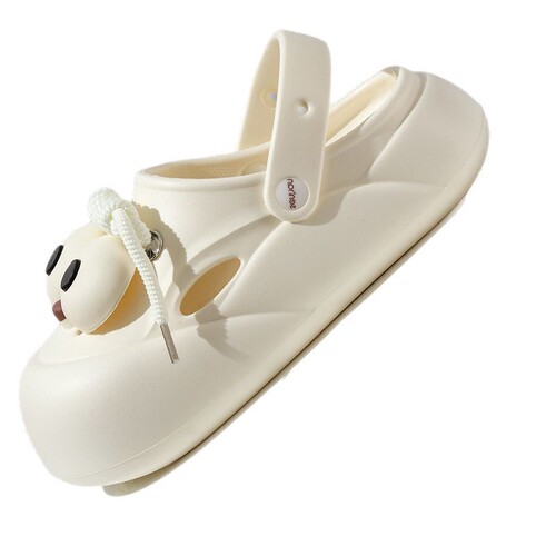 Eva women's holey shoes summer beach sand cool shoes couple outdoor anti-slip anti-odor thick sole slippers for men to wear outside