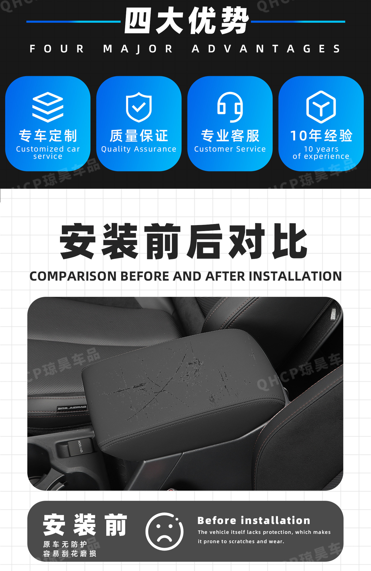 Suitable for 26 Subaru Forester Armrest Box Silicone Pad Sixth Generation Forester Modified Interior Supplies Storage Box