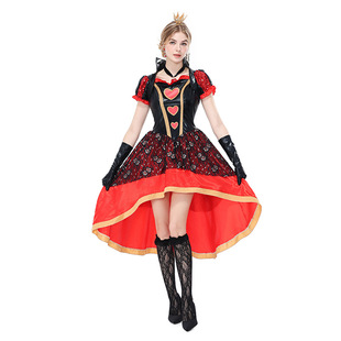 Queen of Hearts Costume �t�һʺ��f�}��cos���Ů����β�����b