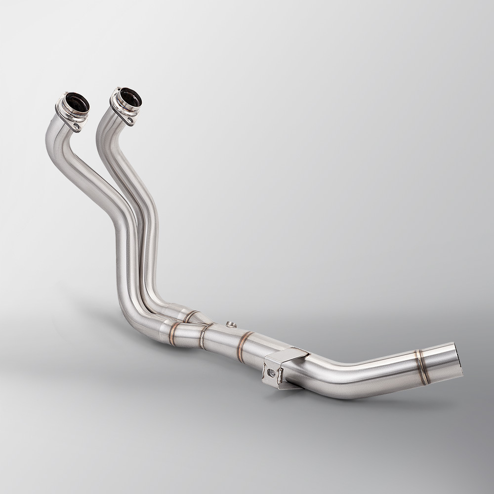 Tenere700 Stainless Steel Front and Middle Motorcycle Exhaust Pipe Modification Non-Destructive Installation 2019-2025
