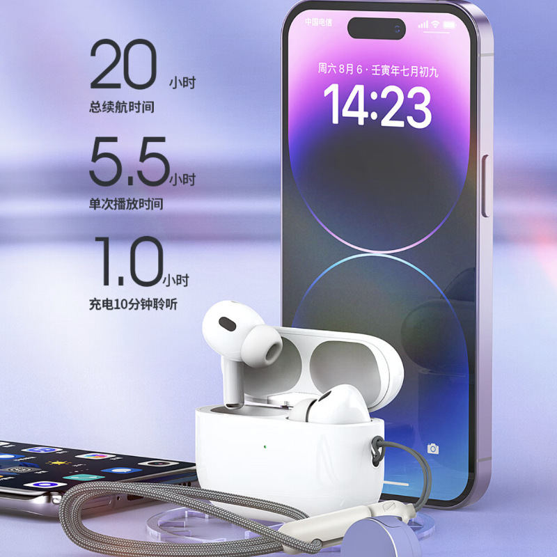 2024年5世代proノイズ低減入耳式スポーツbluetoothワイヤレス充電可能|undefined