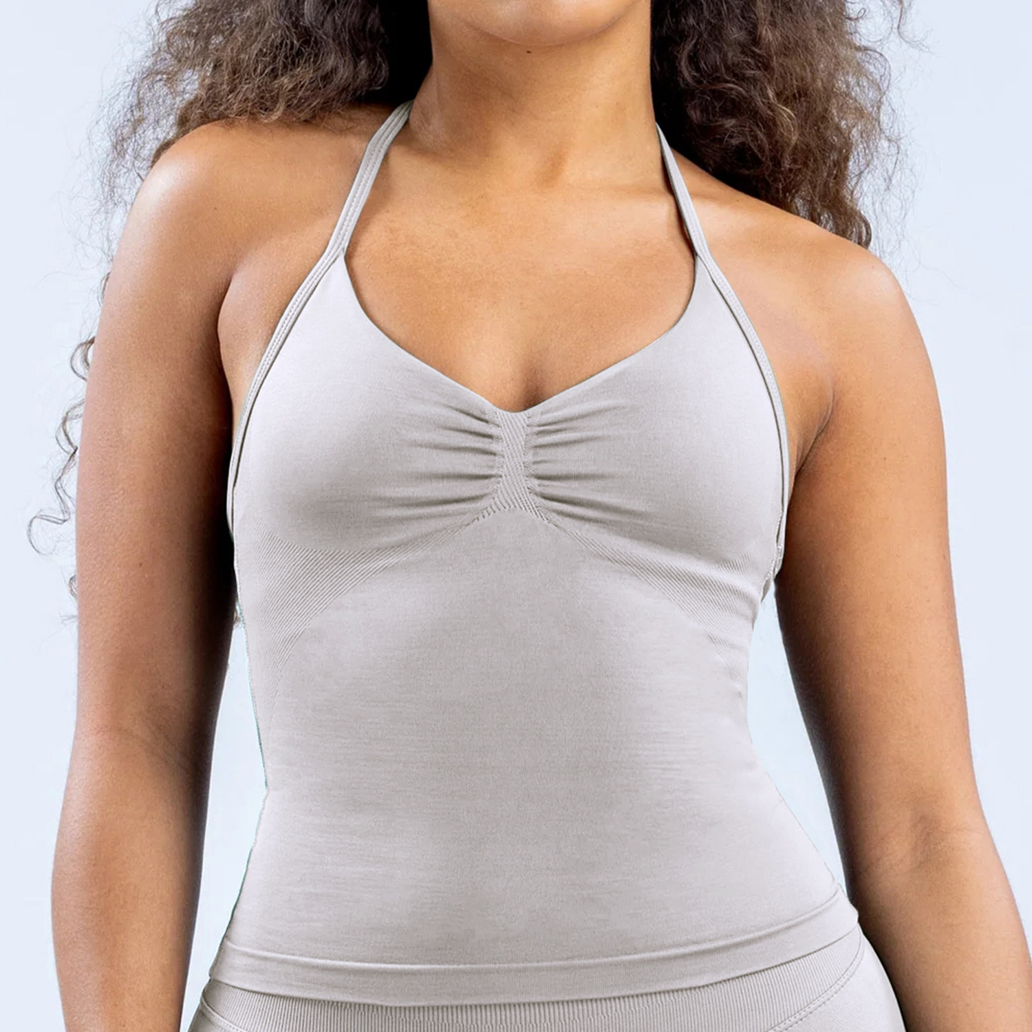 Chaleco halter de yoga sin costuras transfronterizo pantalones de yoga de cadera elásticos altos pantalones de fitness tirantes conjunto de sujetador deportivo