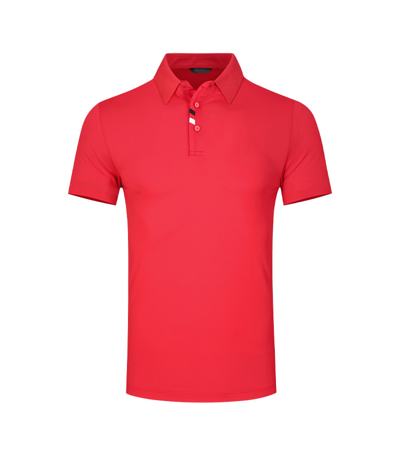 Áo thun golf nam ngắn tay thoáng khí nhanh khô chất liệu vải goff — Tay ngắn màu đen (Vải đính cườm) Tay ngắn màu đen (Vải đính cườm), Màu xanh navy, Màu hồng, Tay áo ngắn màu đen (Vải Lụa Sữa) chi tiết 13