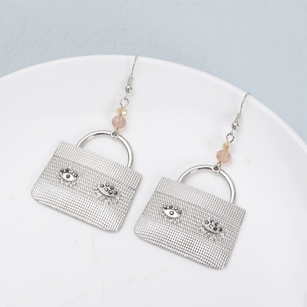 1 Pair Casual Simple Style Bag Alloy Drop Earrings display picture 10