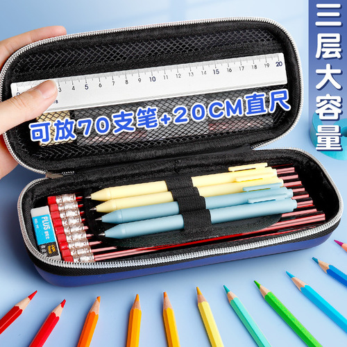 Three-dimensional 3D pencil bag wholesale elementary school students kindergarten cartoon pencil box large capacity double-layer stationery box men and women pencil box