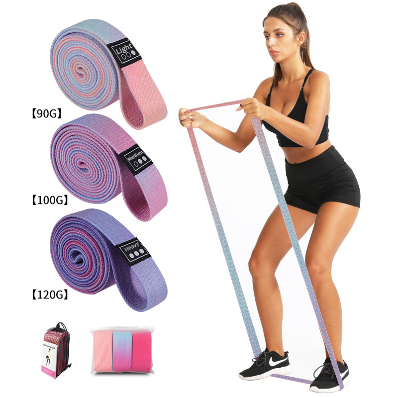 200*3cm resistencia larga cinturón de sentadilla adelgazamiento cadera anillo elástico banda tensión cuerda yoga fitness tensión banda en stock