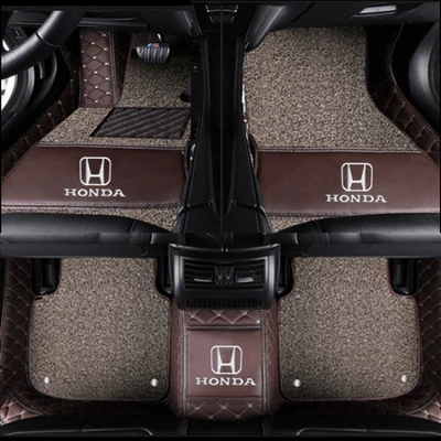 Modelə uyğun ayaqaltı – floor mats - cr-v-double-layer-coffee-color-beige-coffee-color-silk-loop