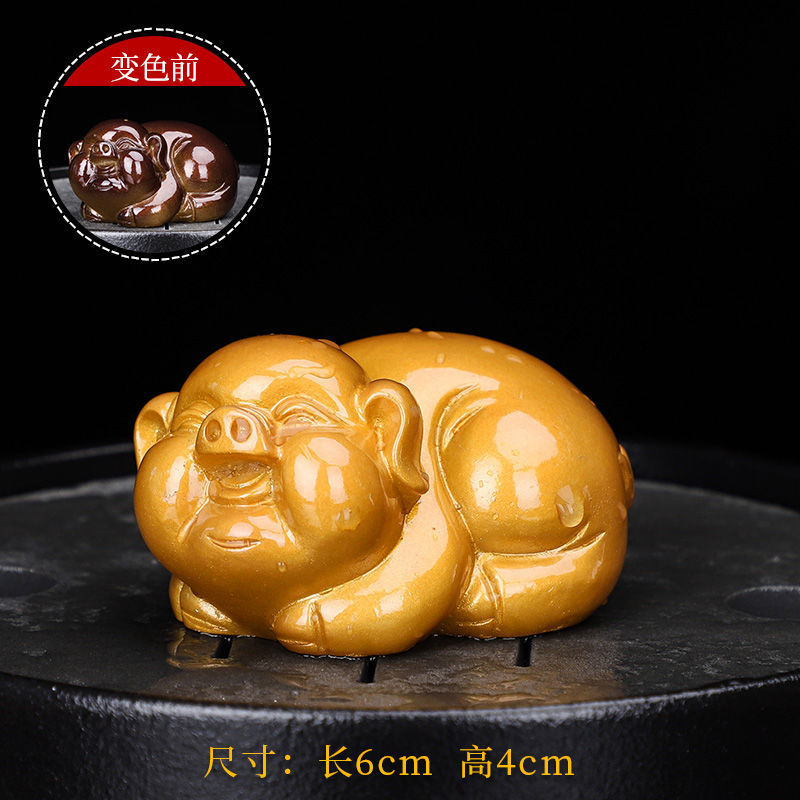 Tea darling Decoration Tea darling Decoration Lucky Discoloration Toad  originality Kungfu Online tea set Exorcise evil spirits brave troops Discoloration