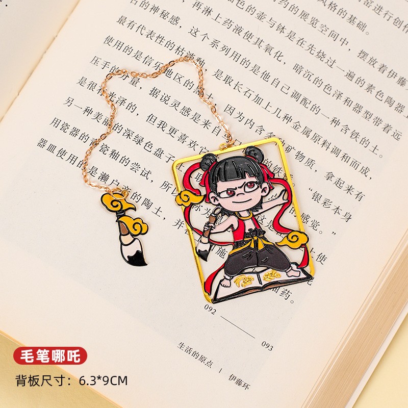 Lindo Panda creativo marcador de metal colgante de dibujos animados niños regalo de graduación estudiante marca de lectura clip de Página de Libro