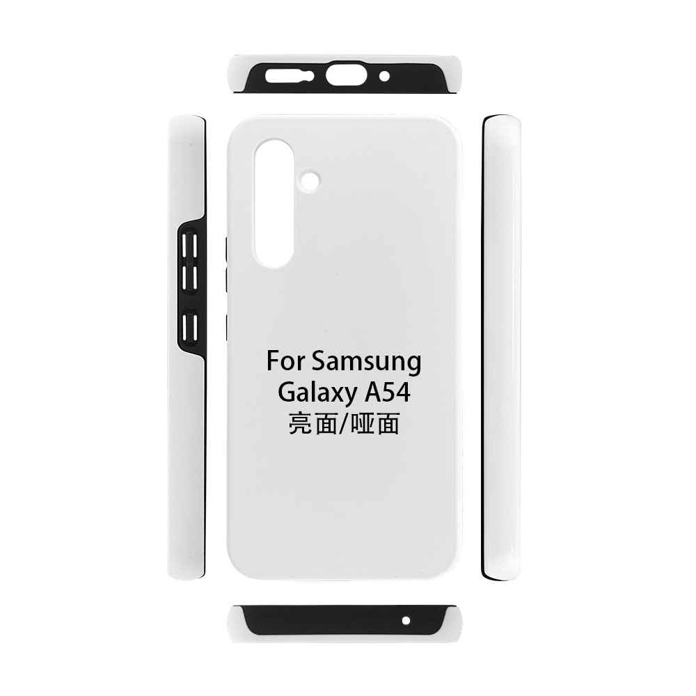 Aplicable a la serie Samsung Galaxy A recubrimiento de película de sublimación térmica 2 en 1 material de caso de teléfono celular al por mayor