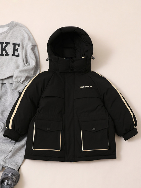 Demi-season children's velvet down jacket