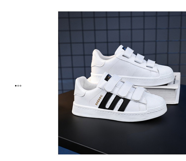 Babu Bean Boys' Little White Scarpe singole per ragazze nuove e invernali per bambini, versatili per l'autunno_voghion.com