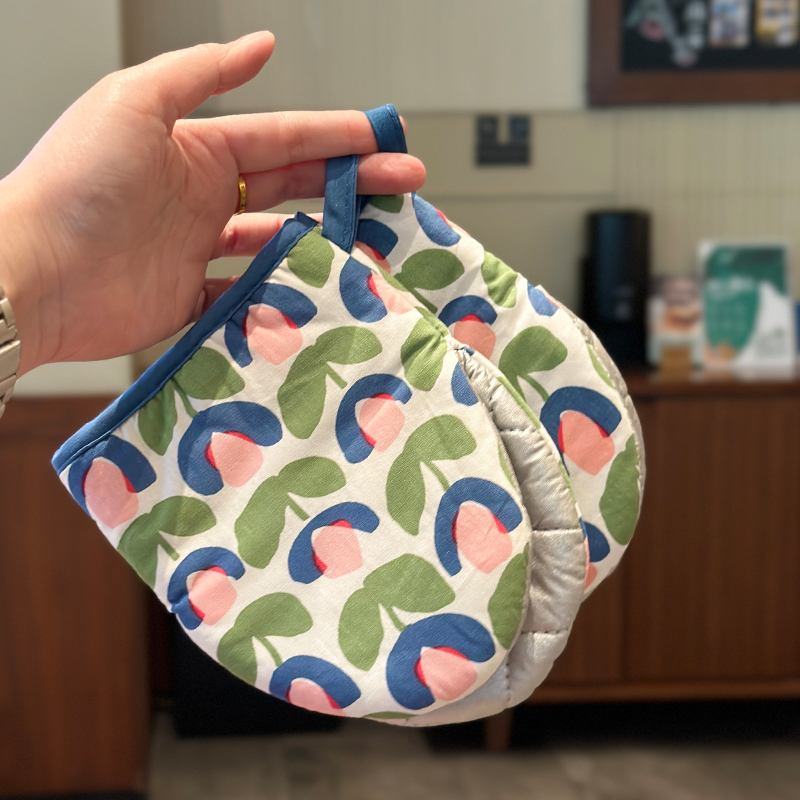 10N 두꺼운 면화 방지 장갑 면화 방지 패드 포트 캡 철 냄비 이어폰 가정용 전자 레인지 오븐