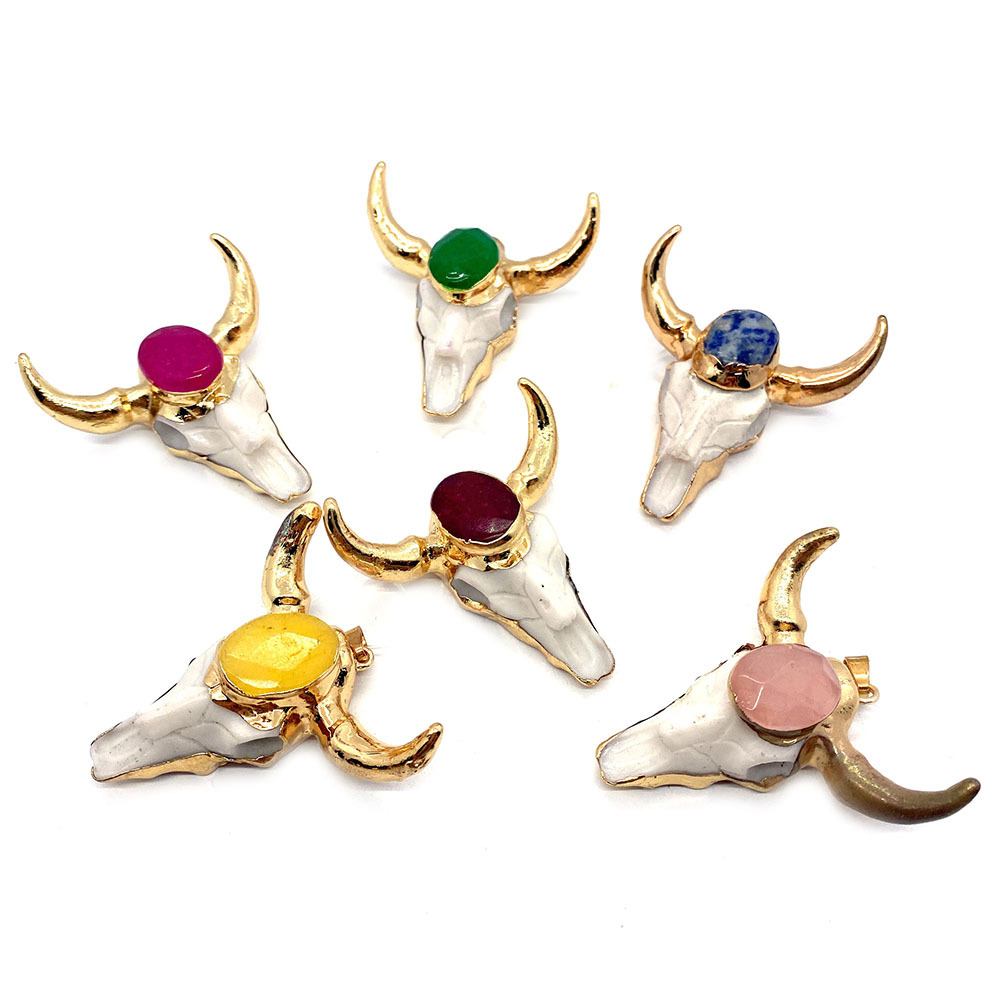 Cattle Pattern 1 Piece Arylic Artificial Gemstones Cattle