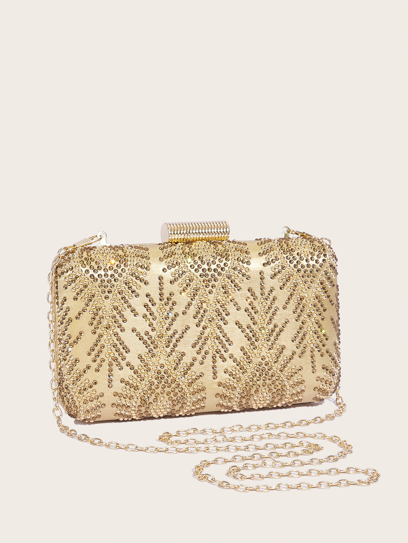 Glitzernde Damen Abendtasche Mit Strass - Elegante Clutch Tasche_voghion.com