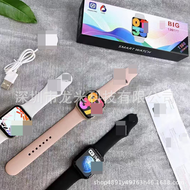 Cross-border hot t500 ultimete smart watch sleep monitoring 1.83 screen manufacturers