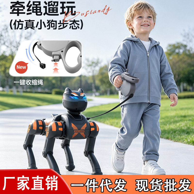2026 new bionic AI robot dog, featuring cutting-edge technology, electric remote control, and a leash, a children's toy suitable as a gift for boys and girls 2026 new bionic AI robot dog, featuring cutting-edge technology, electric remote control, and a leash, a children's toy suitable as a gift for boys and girls