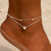 Fashionable accessory, beach ankle bracelet, Amazon, European style