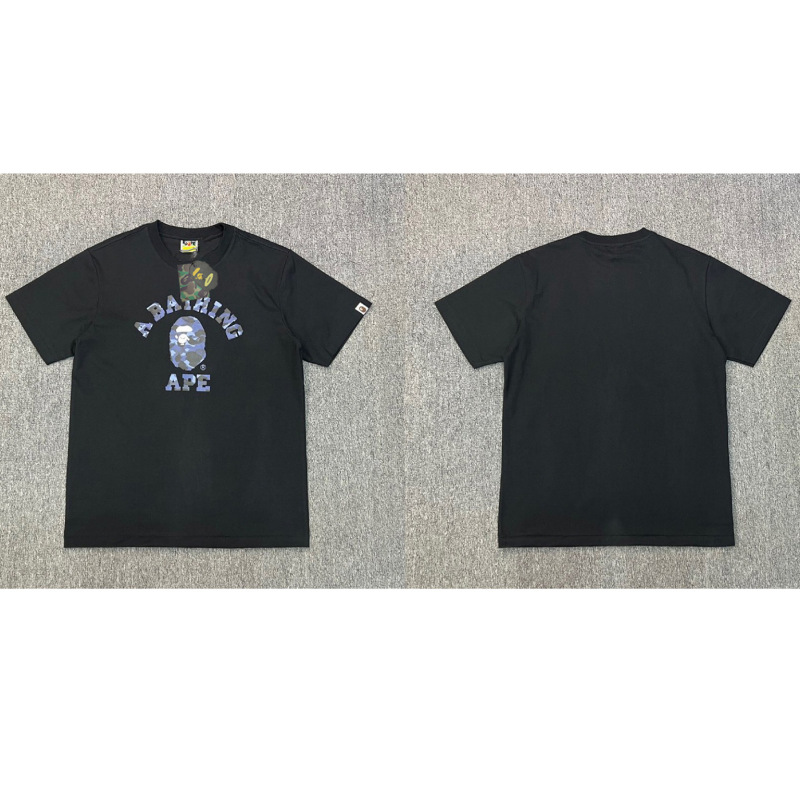 APE Ape トレンドブランド 外国貿易 ヘビーウェイト ピュアコットン ラウンドプリント 男女同型 ゆったり プレミアム 半袖 Tシャツ 25SS|undefined