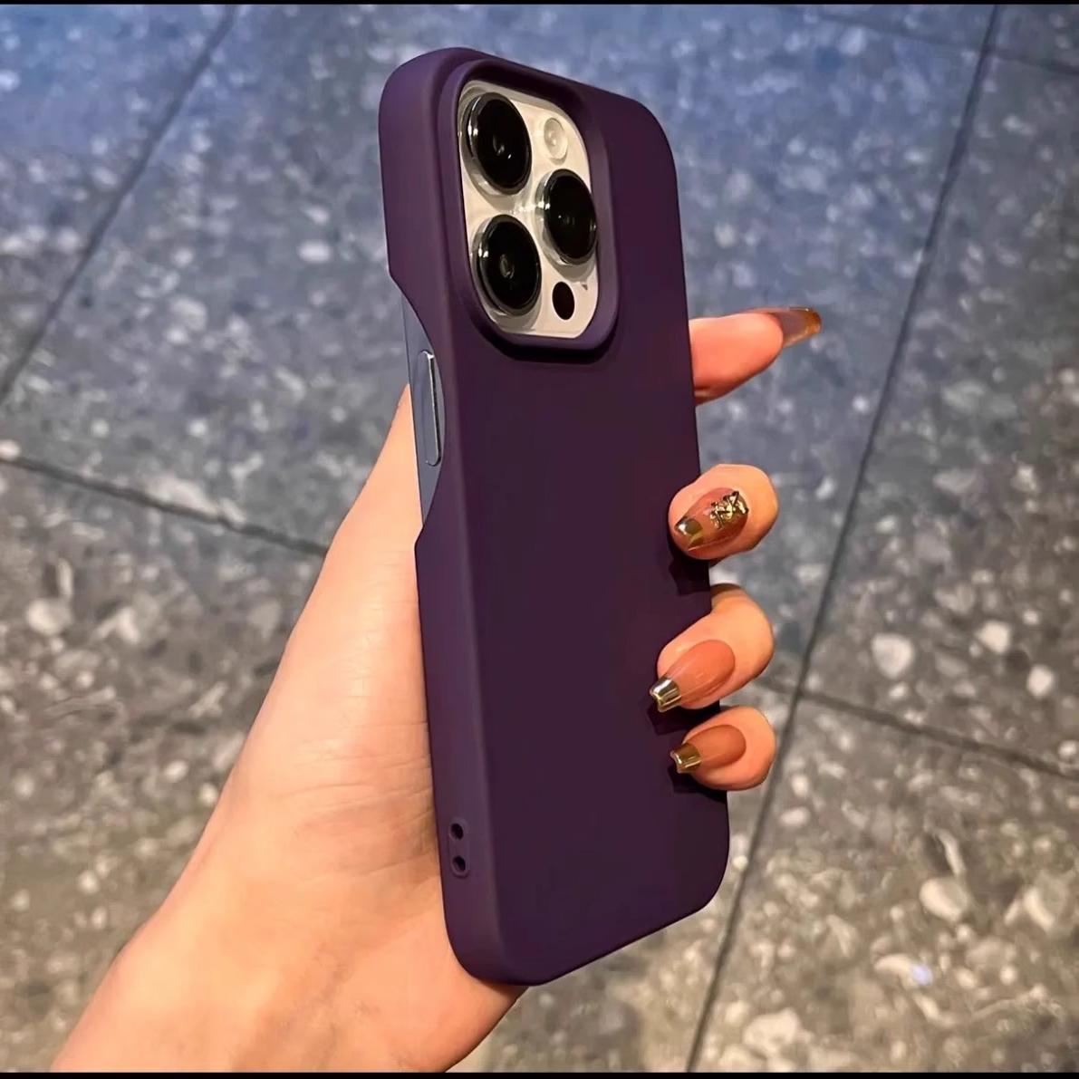 Solid Color Half-Pack Silicone Suitable for Iphone17 Mobile Phone Case with Simple Skin Feel Apple 16Promax Anti-Fall Protective Cover