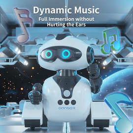 JJRC儿童益智科教遥控电动机器人 智能互动舞蹈歌曲编程女孩玩具