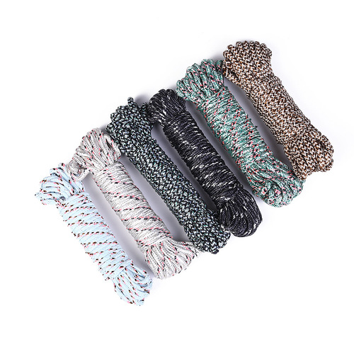 Outdoor rock climbing mountaineering rescue light nylon rope life-saving escape rope balcony 10 meters clothes drying quilt rope
