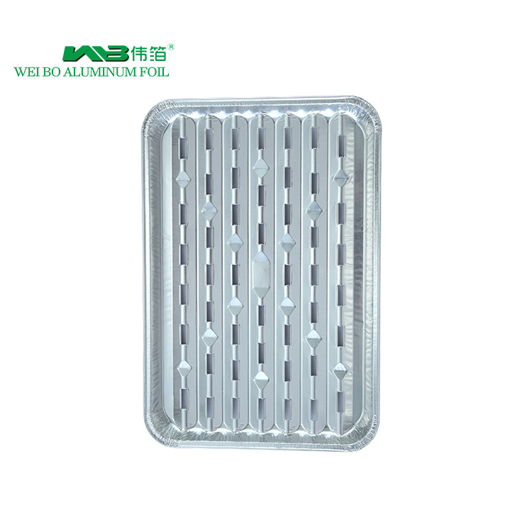 Aluminum foil square disposable barbecue oven, Minghuo barbecue bakery aluminum foil support outdoor barbecue picnic supplies 5