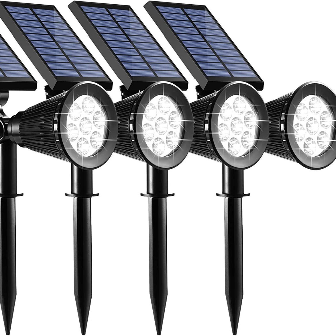 Transfronterizos luz solar al aire libre patio césped lámpara de suelo enchufado villa jardín LED colorido paisaje iluminado árbol lámpara de protección