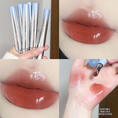 Cappuvini镜面水光精华唇蜜素颜口红唇釉金属头滋润嘟嘟唇唇彩A78