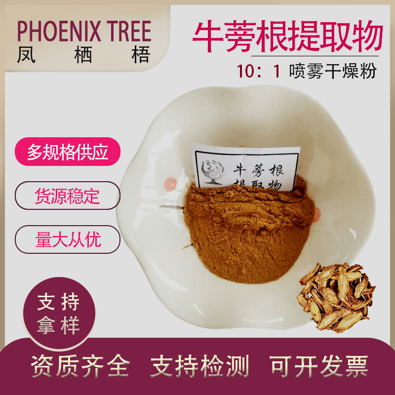 食品级现货量大从优牛蒡子粉水溶性牛蒡根萃取粉10:1牛蒡根提取物