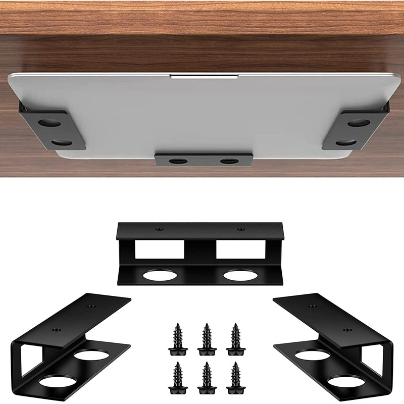 Notebook Bracket Storage Bracket Under Table Notebook Creative Metal Tray Bracket Invisible Storage Factory Direct Supply