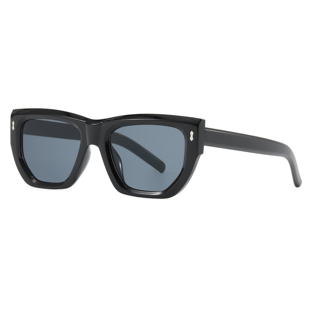 Nuevas gafas de sol de moda poligonal con clavos de arroz decorativas simples europeas y americanas para hombres y mujeres gafas de sol al aire libre Sunglass