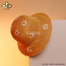 【GAODA】2025夏季新品便携草帽男女平顶帽遮阳防晒户外出游跑步