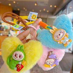 かわいいlabubu布の小さいかばんのペンダントの高い顔の価値の創意の0財布の小さい大衆のぬいぐるみのキーホルダーの女子学生
