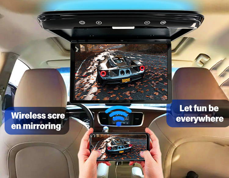 15.6inch Ceiling-mounted MP5 monitor 15.6inch Ceiling-mounted Android monitor 15.6inch Car ceiling-mounted monitor
