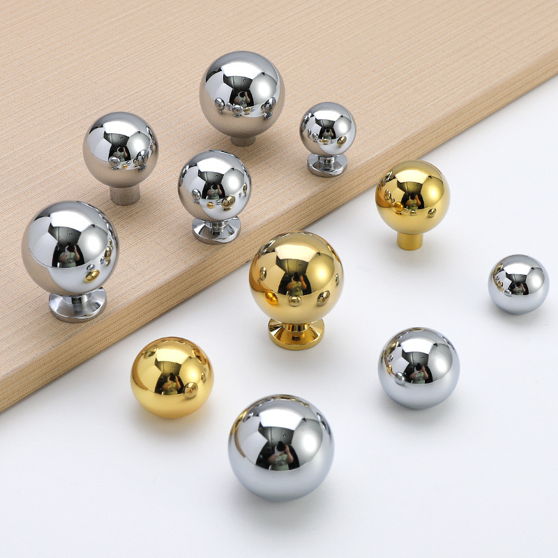 Leading French light luxury gold cabinet handles silver wardrobe…
